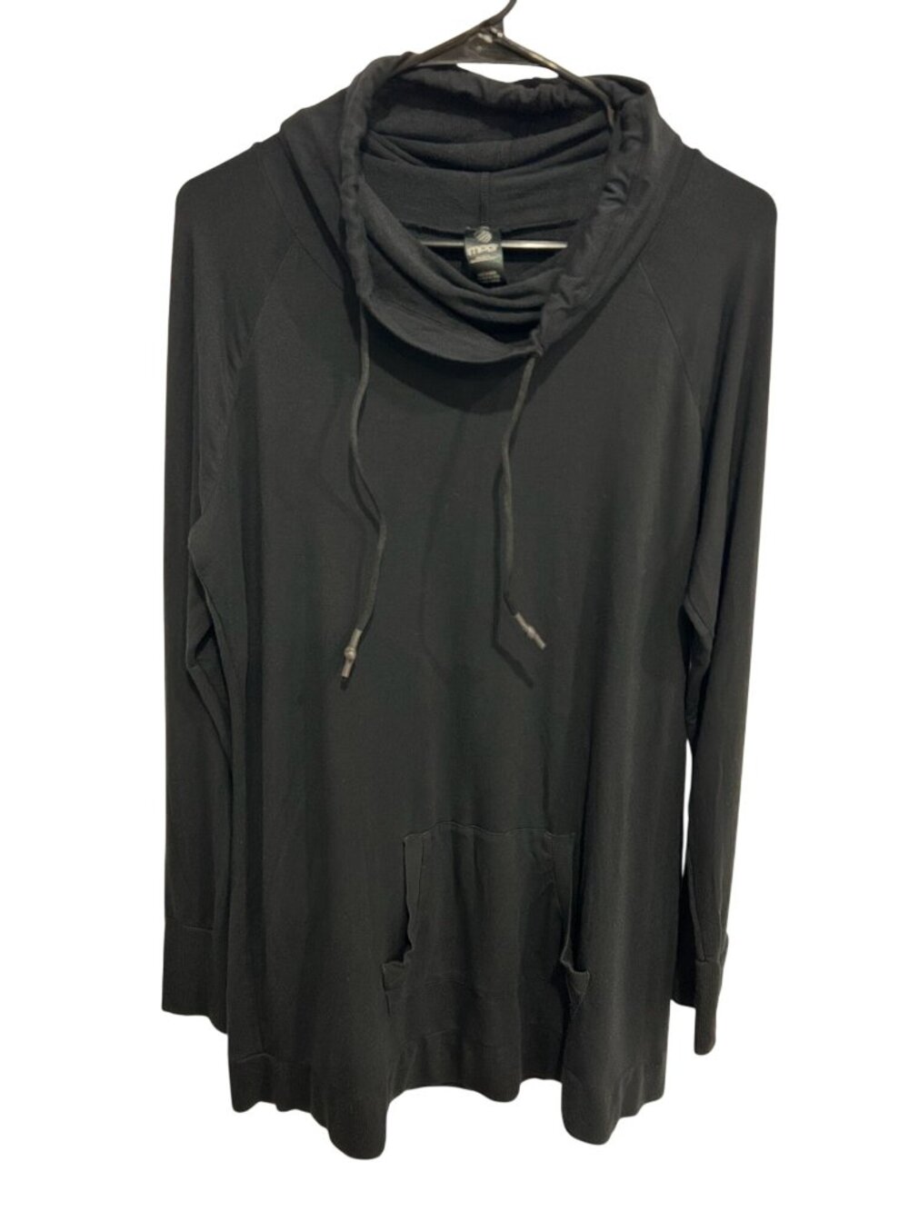 Mondetta Performance Gear Black Cowl Neck Hoodie Size XL Activewear Sporty